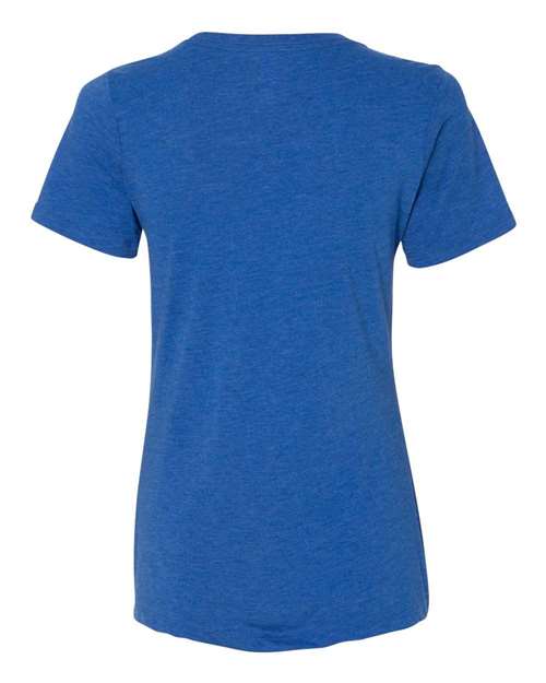 BELLA + CANVAS 6413 - Womens Relaxed Fit Triblend Tee - True Royal Triblend