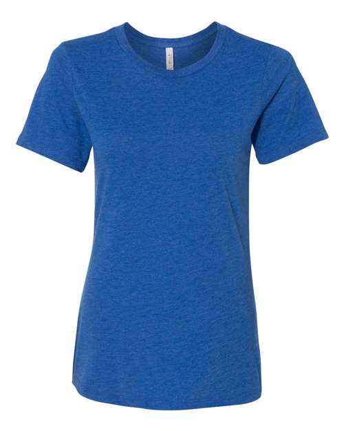 BELLA + CANVAS 6413 - Womens Relaxed Fit Triblend Tee - True Royal Triblend