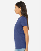 BELLA + CANVAS 6413 - Womens Relaxed Fit Triblend Tee - True Royal Triblend