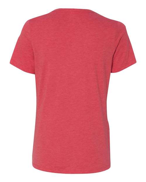 BELLA + CANVAS 6413 - Womens Relaxed Fit Triblend Tee - Red Triblend