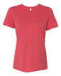 BELLA + CANVAS 6413 - Womens Relaxed Fit Triblend Tee - Red Triblend