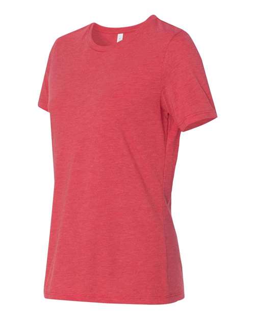 BELLA + CANVAS 6413 - Womens Relaxed Fit Triblend Tee - Red Triblend