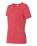 BELLA + CANVAS 6413 - Womens Relaxed Fit Triblend Tee - Red Triblend