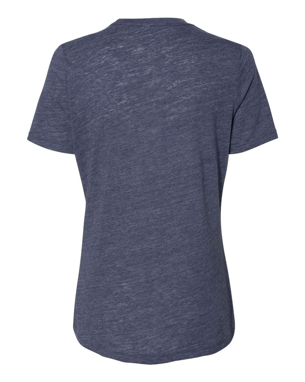 BELLA + CANVAS 6416 — Women’s Relaxed Fit Vintage Slub Tee — Navy Slub (flat)