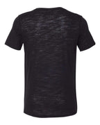 BELLA + CANVAS 6416 — Women’s Relaxed Fit Vintage Slub Tee — Solid Black Slub (flat)
