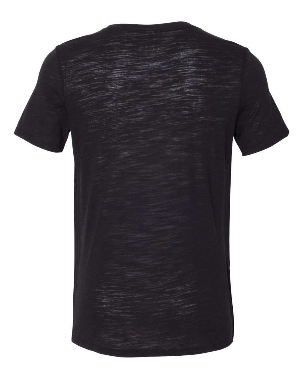 BELLA + CANVAS 6416 — Women’s Relaxed Fit Vintage Slub Tee — Solid Black Slub (flat)