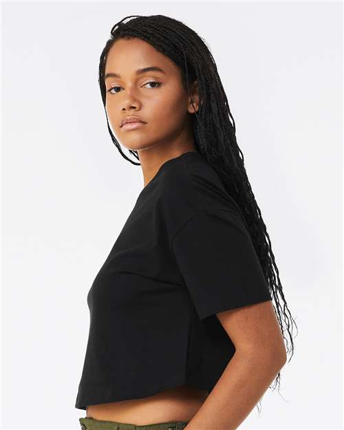 BELLA + CANVAS 6482 - Women's Jersey Crop Tee - Black