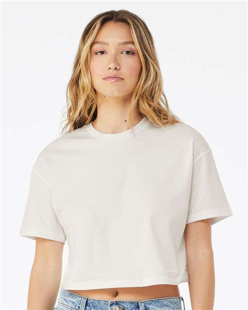 BELLA + CANVAS 6482 - Women's Jersey Crop Tee - Vintage White