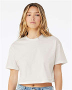 BELLA + CANVAS 6482 - Women's Jersey Crop Tee - Vintage White
