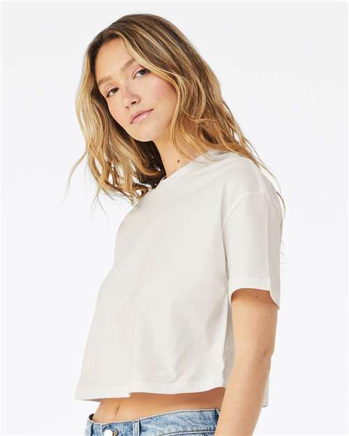 BELLA + CANVAS 6482 - Women's Jersey Crop Tee - Vintage White