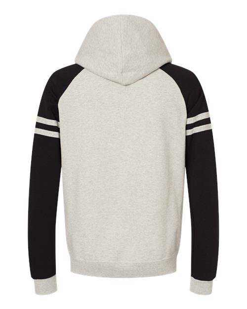 JERZEES 97CR - Unisex Nublend® Varsity Colorblocked Raglan Hooded Sweatshirt JERZEES