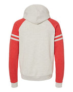 JERZEES 97CR - Unisex Nublend® Varsity Colorblocked Raglan Hooded Sweatshirt JERZEES