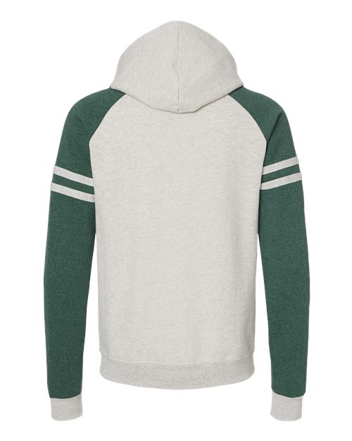 JERZEES 97CR - Unisex Nublend® Varsity Colorblocked Raglan Hooded Sweatshirt JERZEES