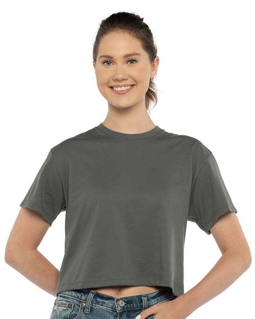 Next Level 1580 - Women's Ideal Crop Top - Dark Grey