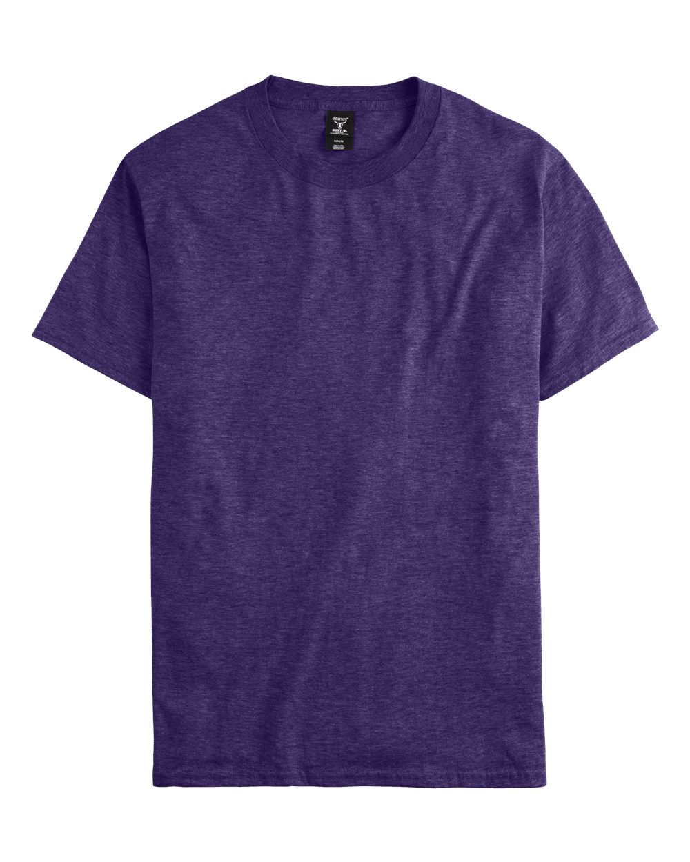 Hanes 5180 - Unisex Beefy-T® T-Shirt — Grape Smash Heather (flat)