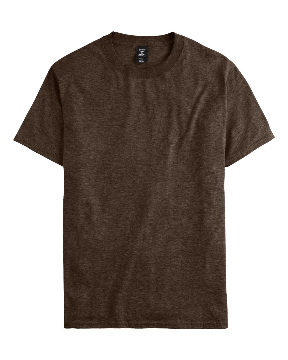 Hanes 5180 - Unisex Beefy-T® T-Shirt — Heather Brown (flat)