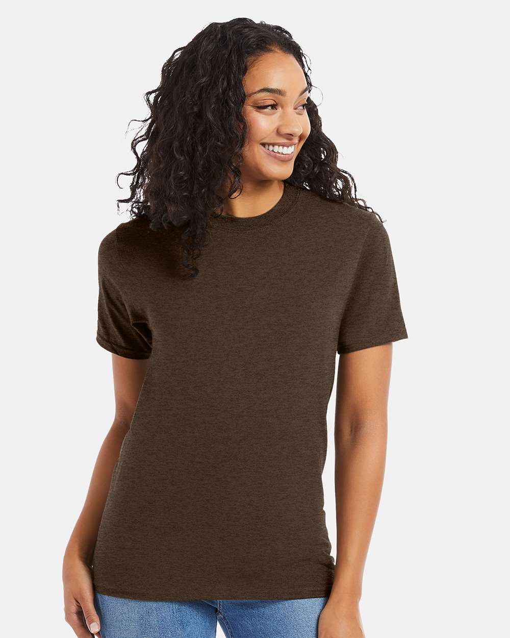 Hanes 5180 - Unisex Beefy-T® T-Shirt — Heather Brown