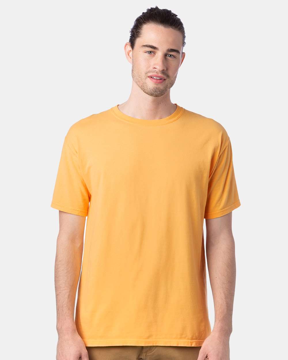 ComfortWash by Hanes GDH100 - Men's Garment-Dyed T-Shirt — Butterscotch