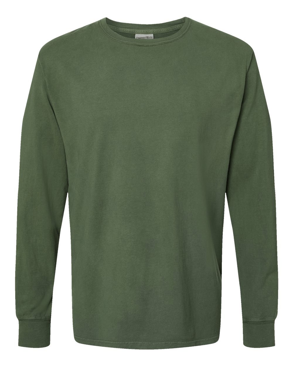 ComfortWash by Hanes GDH200 - Unisex Garment-Dyed Long Sleeve T-Shirt — Moss (flat)