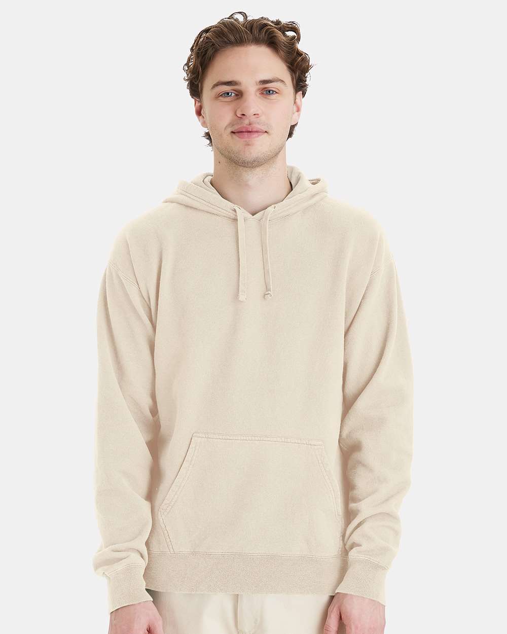 ComfortWash by Hanes GDH450 - Unisex Garment-Dyed Hooded Sweatshirt — Parchment