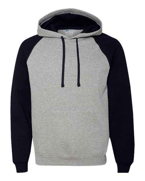 JERZEES 96CR - Unisex Nublend® Colorblocked Raglan Hooded Sweatshirt