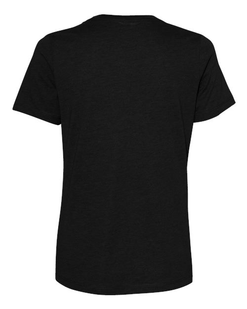 BELLA + CANVAS 6400CVC - Womens Relaxed Fit Heather CVC Tee - Solid Black Blend