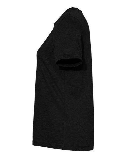 BELLA + CANVAS 6400CVC - Womens Relaxed Fit Heather CVC Tee - Solid Black Blend