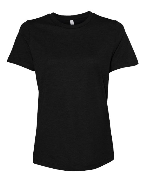 BELLA + CANVAS 6400CVC - Womens Relaxed Fit Heather CVC Tee - Solid Black Blend