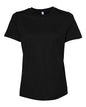 BELLA + CANVAS 6400CVC - Womens Relaxed Fit Heather CVC Tee - Solid Black Blend