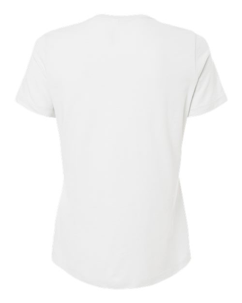 BELLA + CANVAS 6400CVC - Womens Relaxed Fit Heather CVC Tee - Solid White Blend