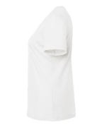 BELLA + CANVAS 6400CVC - Womens Relaxed Fit Heather CVC Tee - Solid White Blend