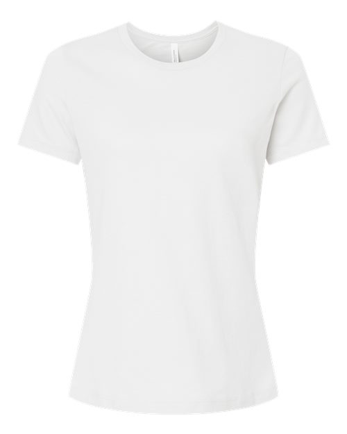 BELLA + CANVAS 6400CVC - Womens Relaxed Fit Heather CVC Tee - Solid White Blend