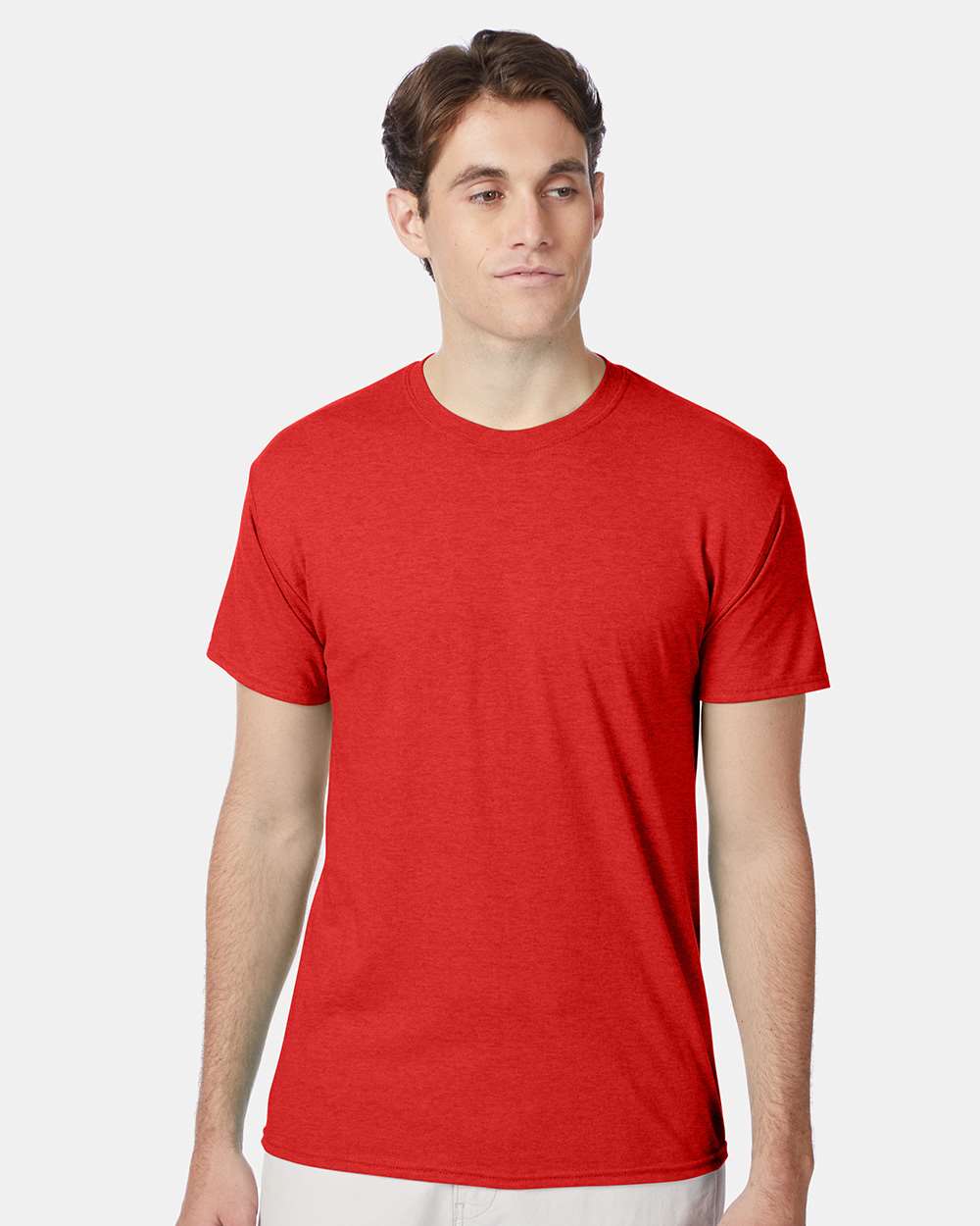 Hanes 42TB - Perfect-T Triblend T-Shirt — Poppy Red Heather