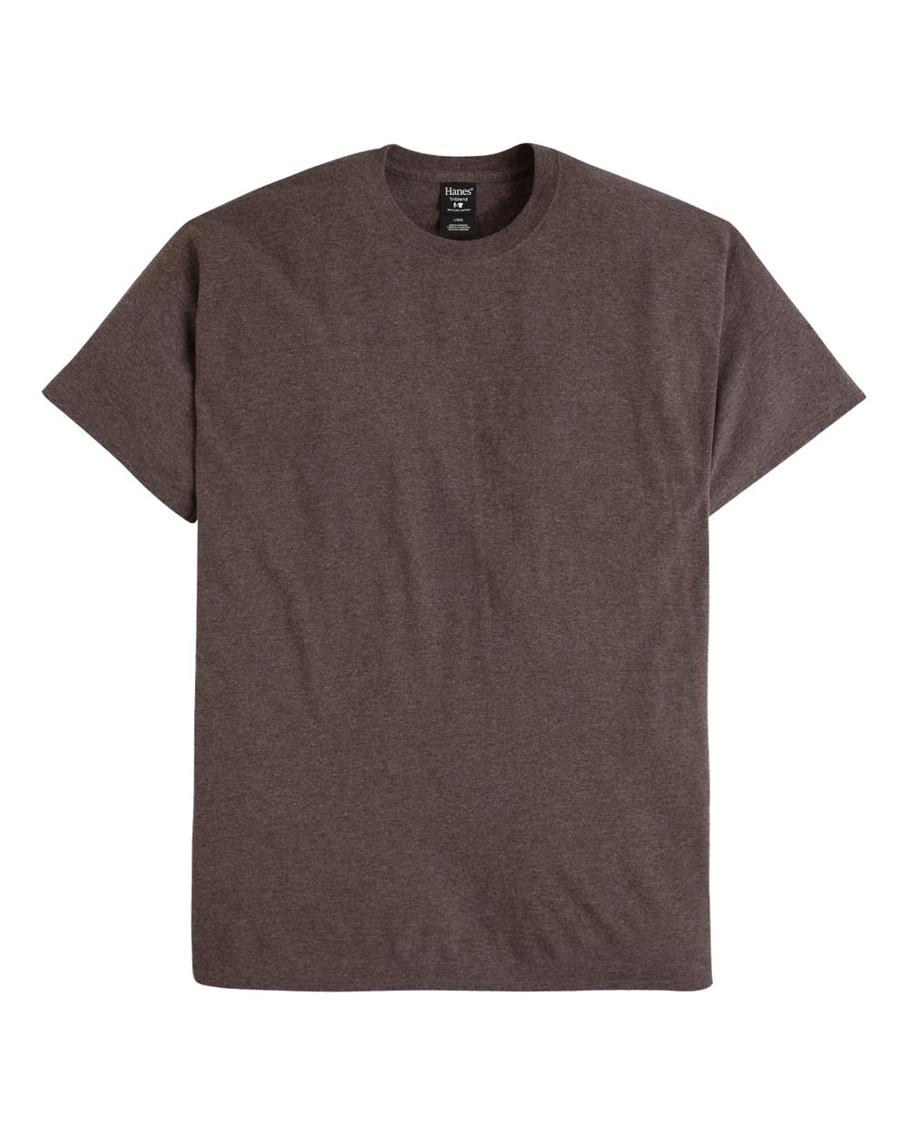 Hanes 42TB - Perfect-T Triblend T-Shirt — Dark Chocolate Heather (flat)