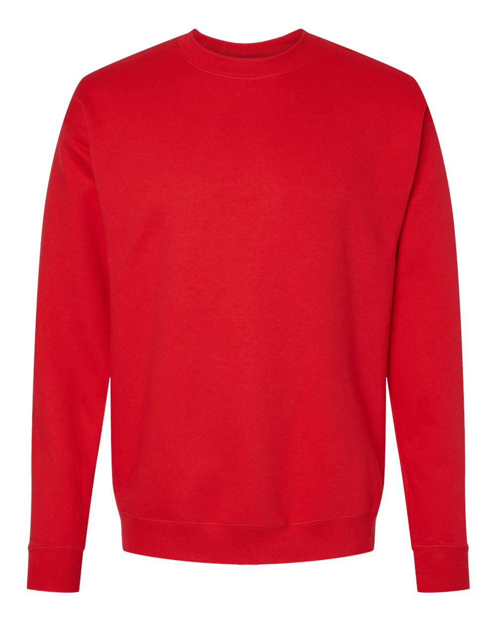 Hanes RS160 - Unisex Perfect Sweats Crewneck Sweatshirt — Athletic Red (flat)