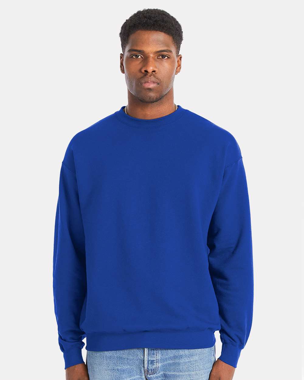 Hanes RS160 - Unisex Perfect Sweats Crewneck Sweatshirt — Deep Royal
