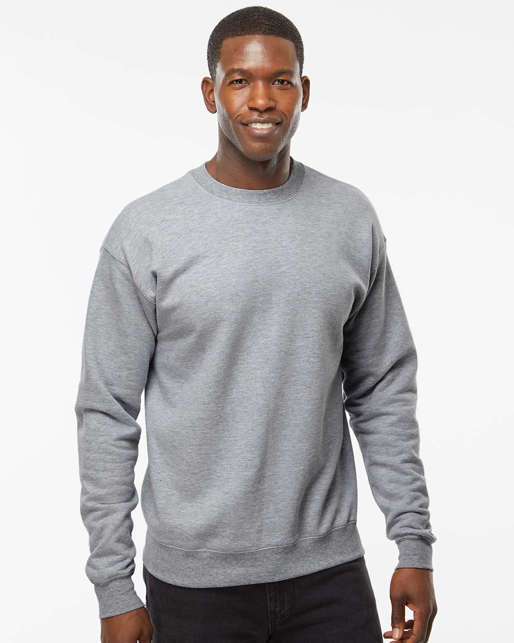 Hanes RS160 - Unisex Perfect Sweats Crewneck Sweatshirt — Light Steel