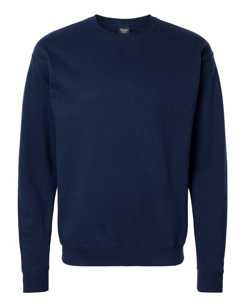 Hanes RS160 - Unisex Perfect Sweats Crewneck Sweatshirt — Navy (flat)
