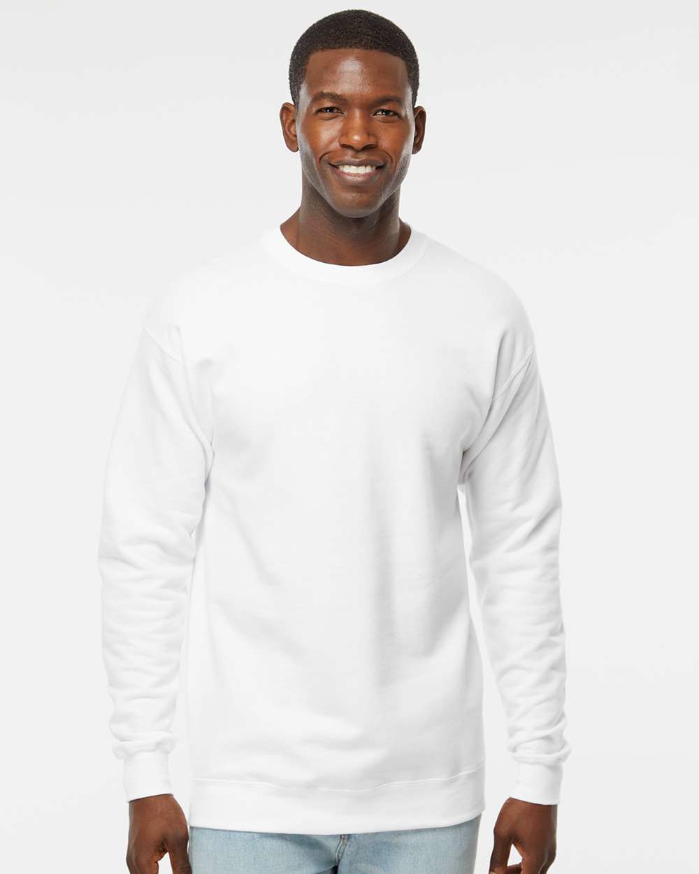 Hanes RS160 - Unisex Perfect Sweats Crewneck Sweatshirt — White