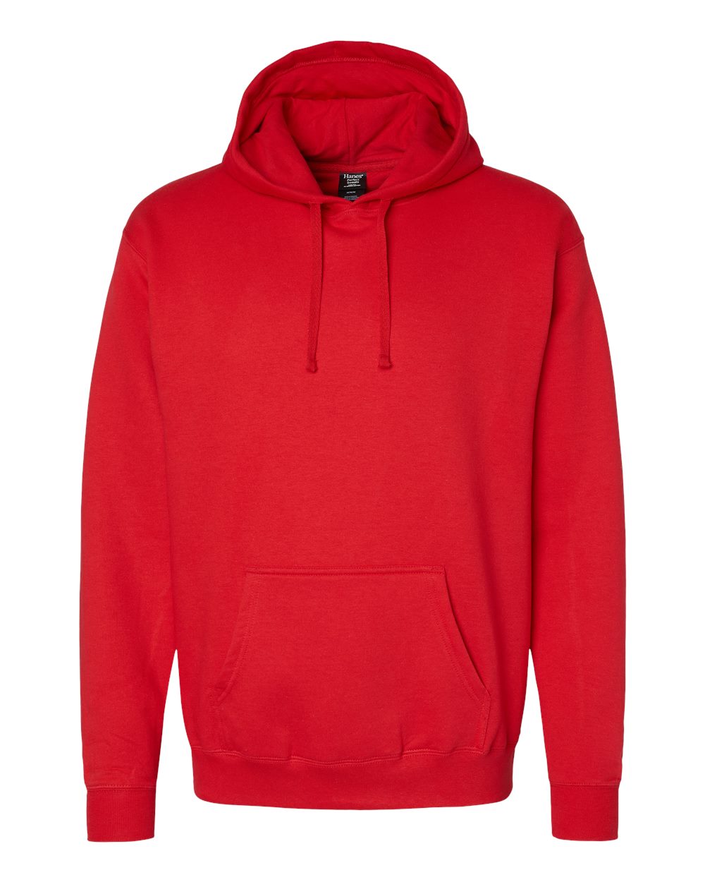 Hanes RS170 - Unisex Perfect Sweats Hooded Sweatshirt — Athletic Red (flat)