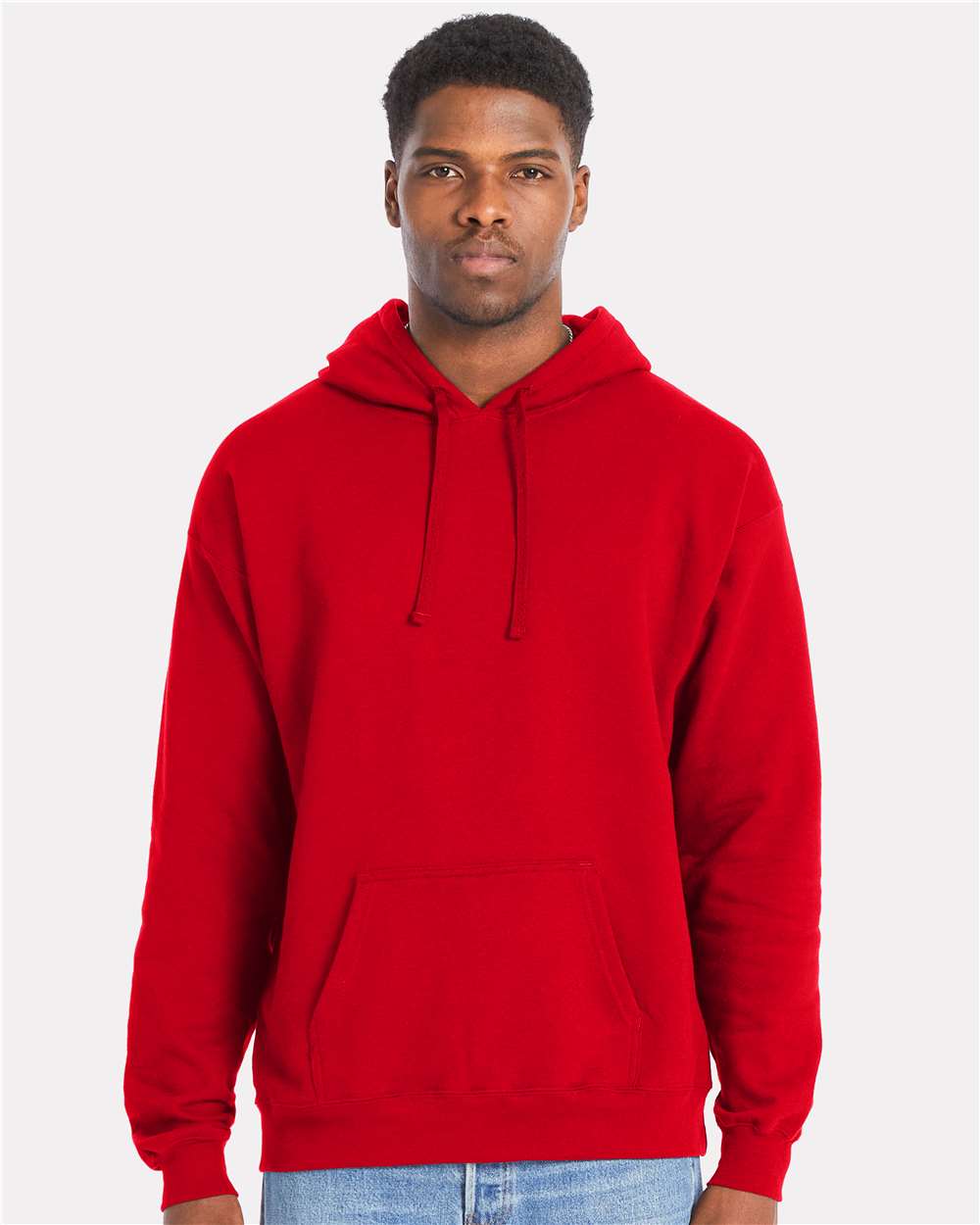 Hanes RS170 - Unisex Perfect Sweats Hooded Sweatshirt — Athletic Red
