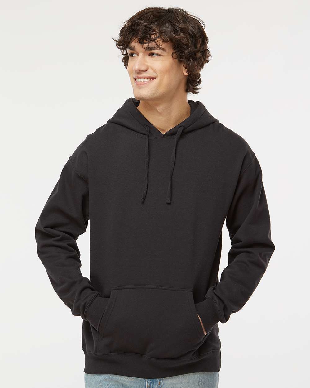 Hanes RS170 - Unisex Perfect Sweats Hooded Sweatshirt — Black