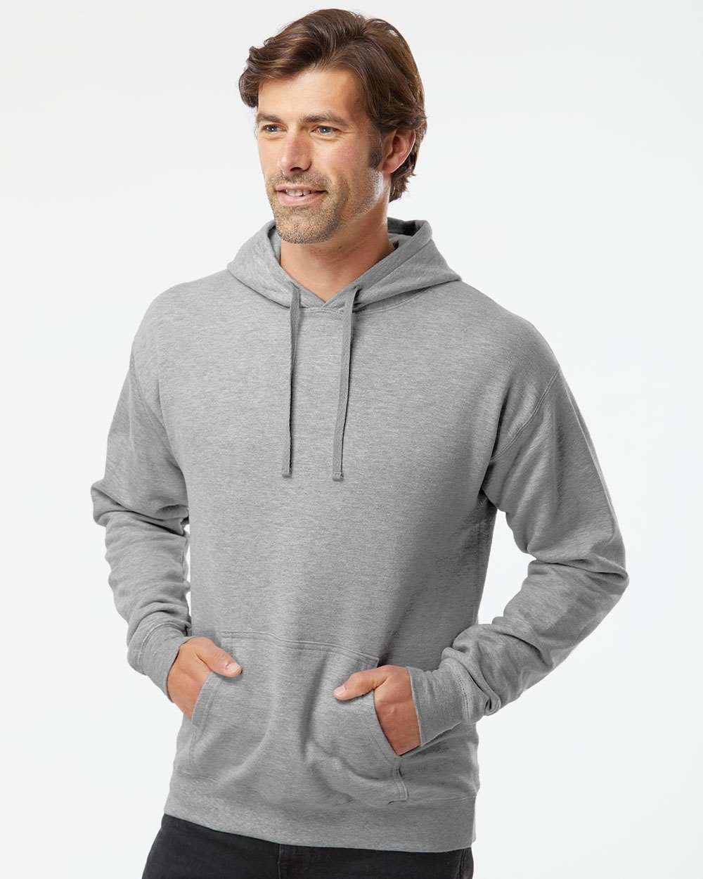 Hanes RS170 - Unisex Perfect Sweats Hooded Sweatshirt — Light Steel