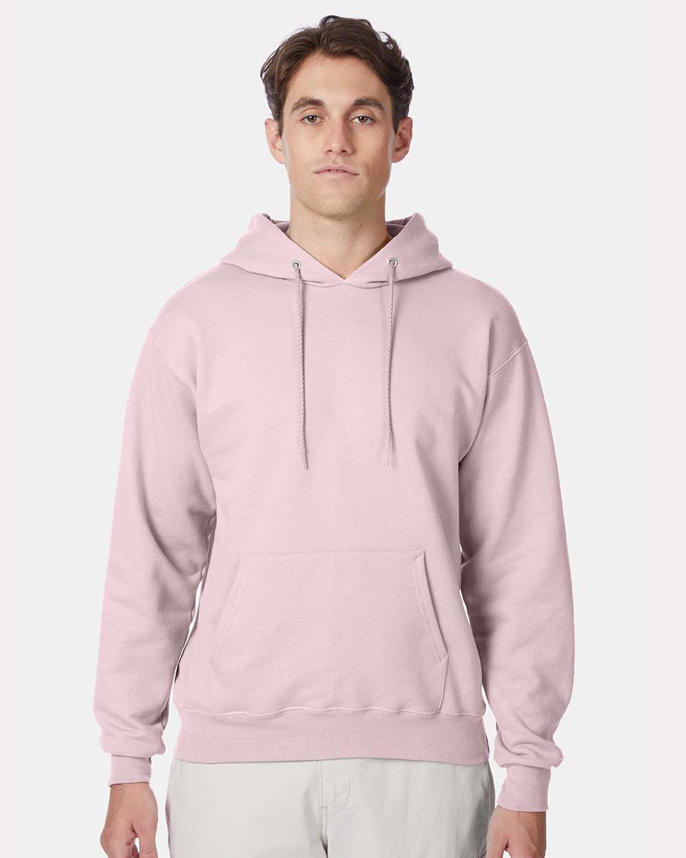 Hanes F170 - Unisex Ultimate Cotton® Hooded Sweatshirt — Pale Pink