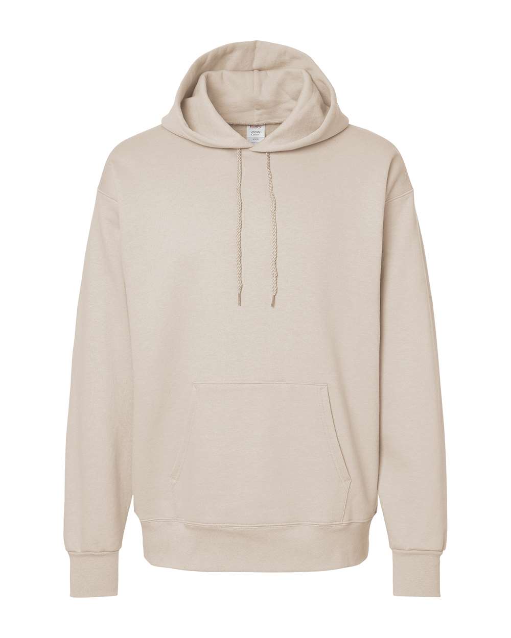 Hanes F170 - Unisex Ultimate Cotton® Hooded Sweatshirt — Sand (flat)