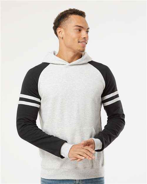 JERZEES 97CR - Unisex Nublend® Varsity Colorblocked Raglan Hooded Sweatshirt
