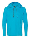 Gildan 987 - Unisex Softstyle® Lightweight Hooded Long Sleeve T-Shirt