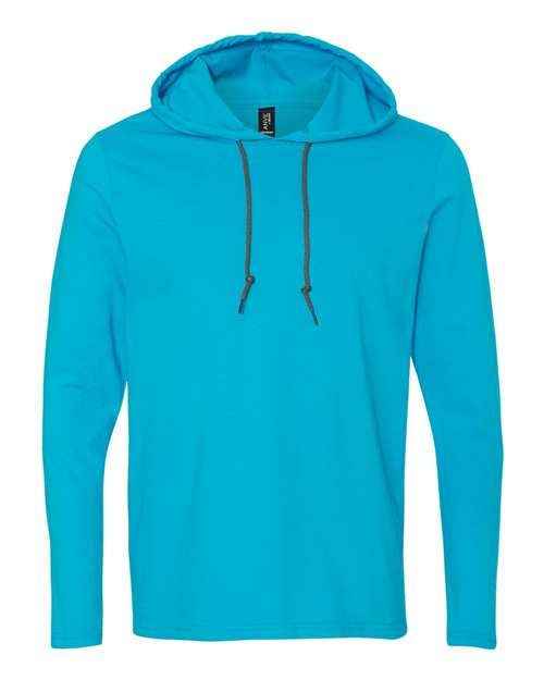Gildan 987 - Unisex Softstyle® Lightweight Hooded Long Sleeve T-Shirt