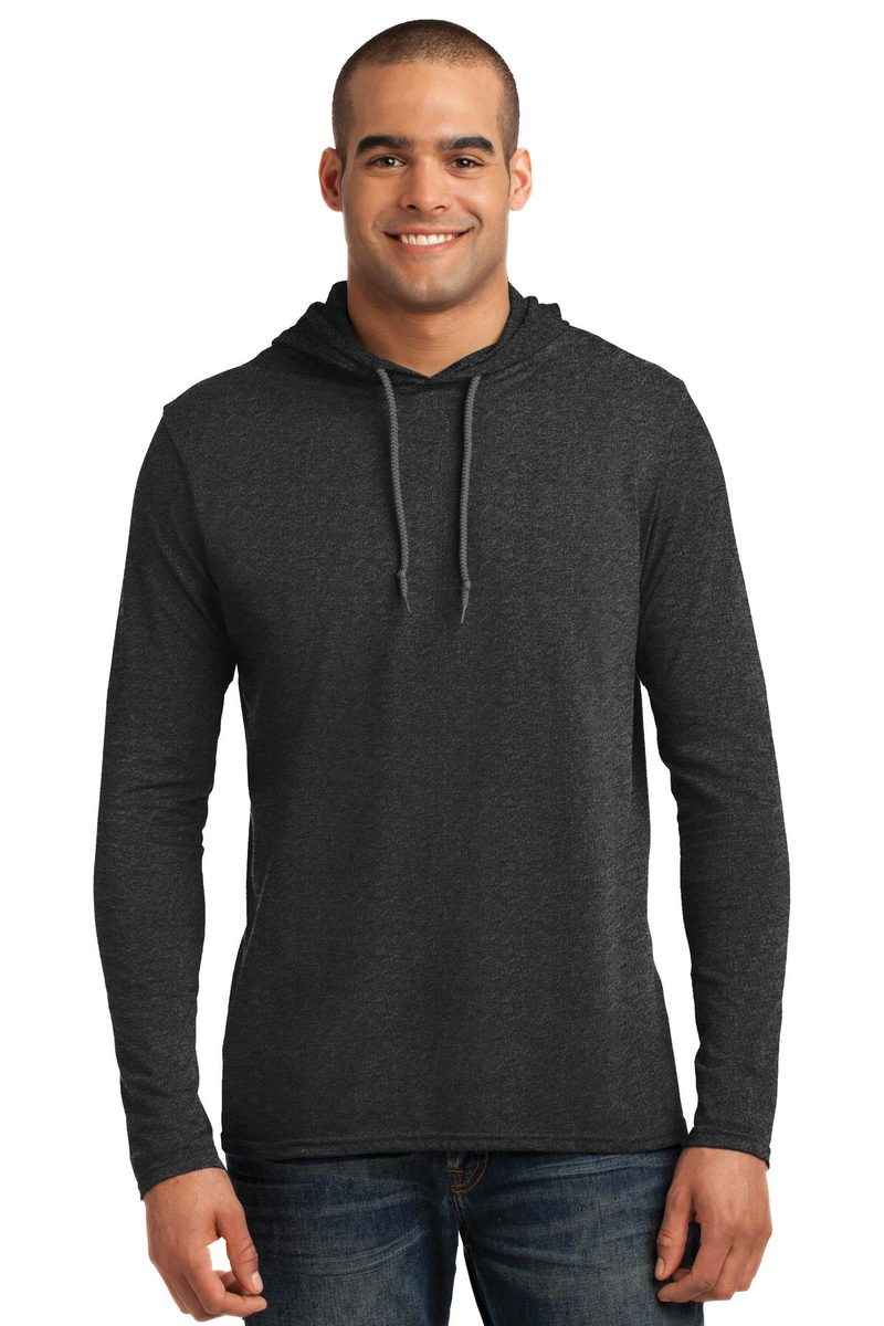 Gildan 987 - 100% Ring Spun Cotton Long Sleeve Hooded T-Shirt