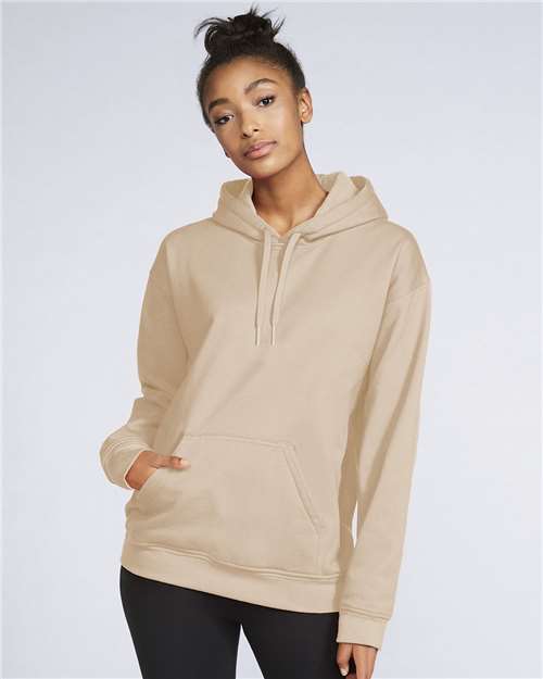 Gildan SF500 - Unisex Softstyle Midweight Hooded Sweatshirt - Sand
